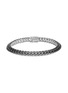JOHN HARDY - ‘CLASSIC CHAIN’ STERLING SILVER BLACK RHODIUM PLATED SILVER TREATED BLACK SAPPHIRE SPINEL TIGA BRACELET