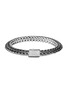 JOHN HARDY - ‘CLASSIC CHAIN’ STERLING SILVER BLACK RHODIUM PLATED SILVER TREATED BLACK SAPPHIRE SPINEL TIGA BRACELET