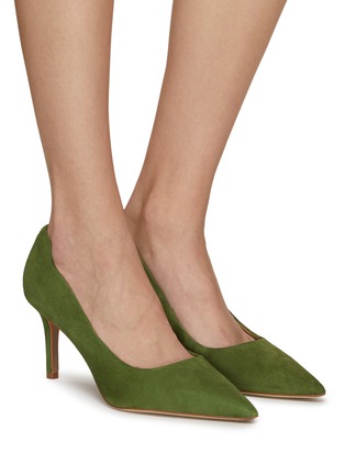 Figure View - Click To Enlarge - SAM EDELMAN - ‘Venna’ Classic Suede Point Toe Pumps