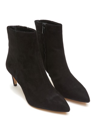 Detail View - Click To Enlarge - SAM EDELMAN - ‘ULISSA’ POINT TOE SUEDE ANKLE BOOTS