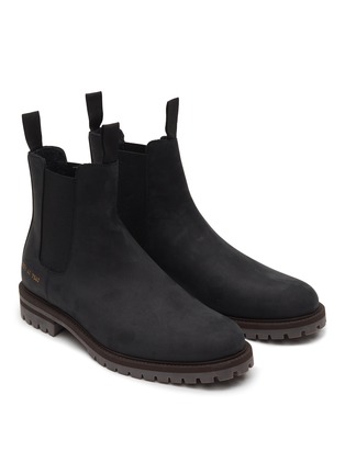 Detail View - Click To Enlarge - COMMON PROJECTS - ‘Winter’ Lug Sole Leather Chelsea Boots