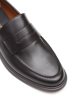 Detail View - Click To Enlarge - COMMON PROJECTS - Almond-Toed Leather Penny Loafers