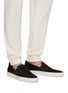 COMMON PROJECTS - Contrasting Stitching Grained Leather Slip-On Sneakers