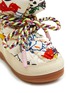 Detail View - Click To Enlarge - KHRISJOY - Graffiti Print Lace Up Puffer Kids Boots