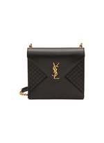 YSL  Small Gaby Quilted Lambskin Leather Wallet 