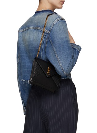 Figure View - Click To Enlarge - SAINT LAURENT - ‘Gaby’ Quilted Leather Shoulder Bag