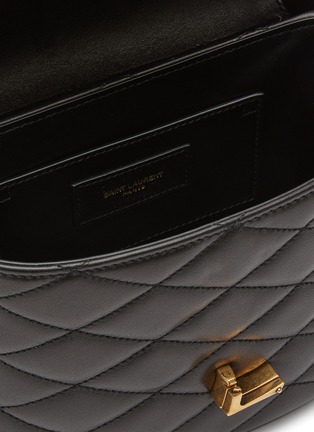 Detail View - Click To Enlarge - SAINT LAURENT - ‘June’ Quilted Lambskin Leather Box Bag