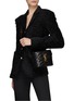 Figure View - Click To Enlarge - SAINT LAURENT - ‘June’ Quilted Lambskin Leather Box Bag