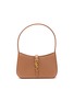 Main View - Click To Enlarge - SAINT LAURENT - Logo Plaque Leather Hobo Bag