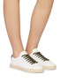 Figure View - Click To Enlarge - SAINT LAURENT - ‘ANDY’ LOW TOP LACE UP LEATHER SNEAKERS