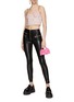 Figure View - Click To Enlarge - ALICE + OLIVIA - ‘MADDOX’ VEGAN LEATHER ZIPPER DETAIL LEGGINGS