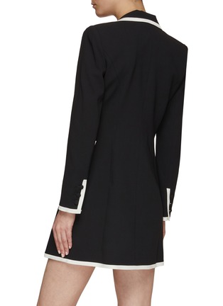 Back View - Click To Enlarge - ALICE + OLIVIA - ‘KYRIE’ CLASSIC PIPING TUXEDO ROMPER