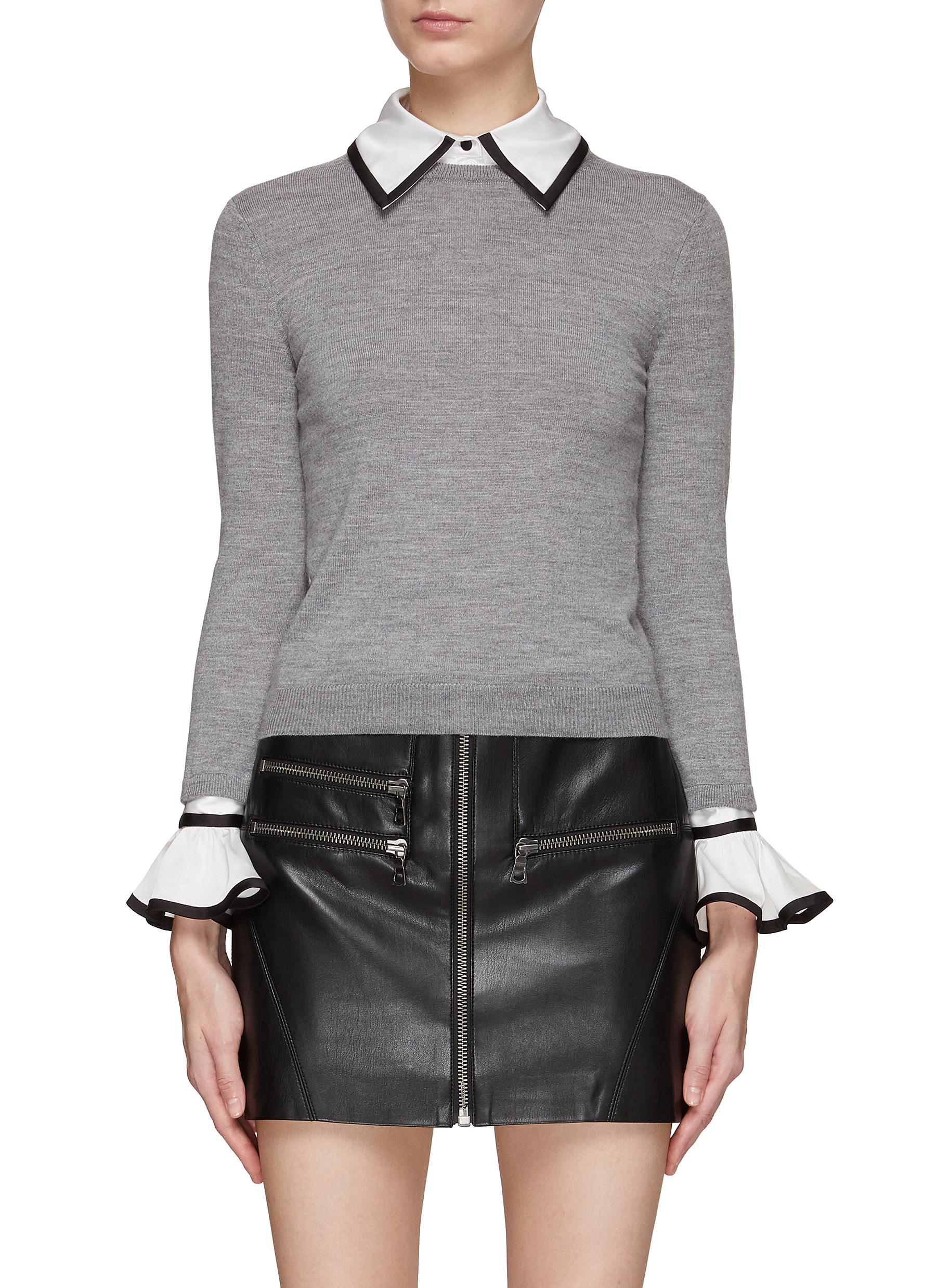 JUSTINA' CREWNECK LONG SLEEVE KNITTED 