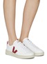 Figure View - Click To Enlarge - VEJA - ‘Urca’ Leather Low-Top Lace-Up Sneakers