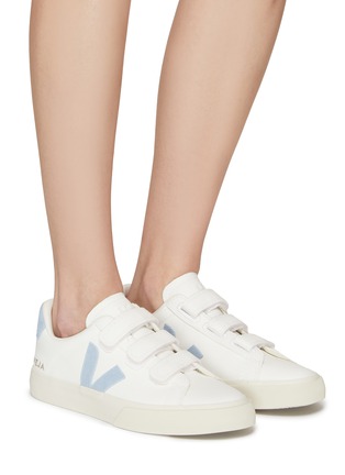 Figure View - Click To Enlarge - VEJA - ‘Recife’ Velcro Strap ChromeFree Leather Low-Top Sneakers