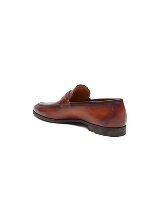  - MAGNANNI - ‘Daniel’ Apron Toe Leather Penny Loafers