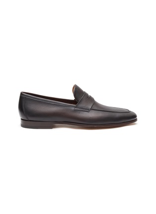 Main View - Click To Enlarge - MAGNANNI - Apron Toe Leather Penny Loafers