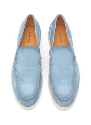 Detail View - Click To Enlarge - MAGNANNI - ‘Paraiso’ Suede Apron Toe Slip-On Sneakers