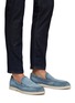 Figure View - Click To Enlarge - MAGNANNI - ‘Paraiso’ Suede Apron Toe Slip-On Sneakers
