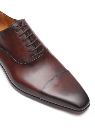 Detail View - Click To Enlarge - MAGNANNI - Plain Toe 6-Eyelet Leather Oxford Shoes