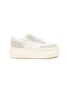 Main View - Click To Enlarge - BOTH - ‘Tyres Platform Low’ Leather Lace-Up Sneakers