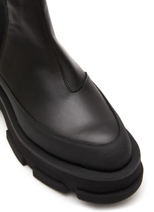 Detail View - Click To Enlarge - BOTH - ‘GAO’ METALLIC TAB PLATFORM LEATHER CHELSEA BOOTS