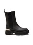 Main View - Click To Enlarge - BOTH - ‘GAO’ METALLIC TAB PLATFORM LEATHER CHELSEA BOOTS