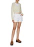 Figure View - Click To Enlarge - RAG & BONE - ‘Rosa’ Raw Hem White Denim Midi Shorts