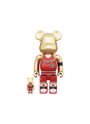 Main View - Click To Enlarge - TOYQUBE - MICHAEL JORDAN 1985 ROOKIE JERSEY 400% + 100% BE@RBRICK SET