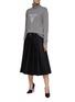 Figure View - Click To Enlarge - PRADA - Logo Intarsia Cashmere-Virgin Wool Blend Turtleneck Jumper