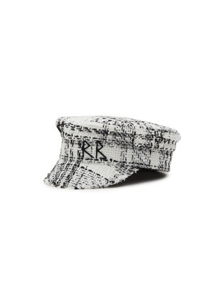 Main View - Click To Enlarge - RUSLAN BAGINSKIY - Logo Embroidery Chequered Cotton Baker Boy Cap