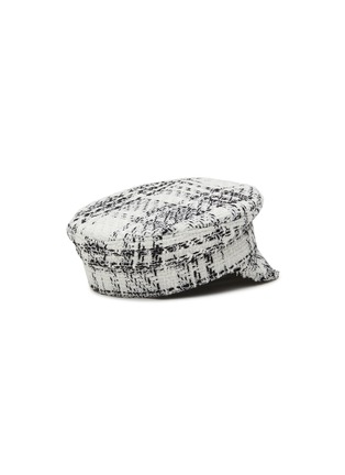 Figure View - Click To Enlarge - RUSLAN BAGINSKIY - Logo Embroidery Chequered Cotton Baker Boy Cap