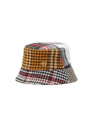 Main View - Click To Enlarge - RUSLAN BAGINSKIY - Houndstooth Check Wool Blend Bucket Hat