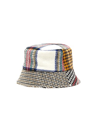 Figure View - Click To Enlarge - RUSLAN BAGINSKIY - Houndstooth Check Wool Blend Bucket Hat