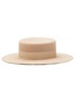 Figure View - Click To Enlarge - RUSLAN BAGINSKIY - Logo Fur Felt Wide Brim Canotier Hat