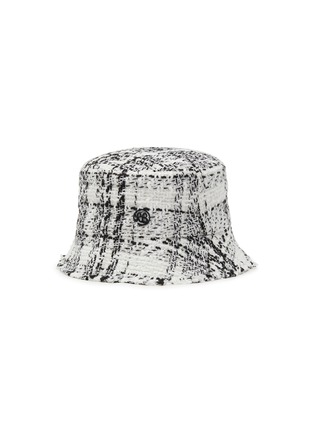 Main View - Click To Enlarge - RUSLAN BAGINSKIY - Logo Embroidery Chequered Cotton Bucket Hat
