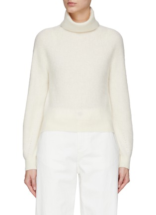 Main View - Click To Enlarge - CRUSH COLLECTION - LONG SLEEVE TURTLENECK CASHMERE KNIT SWEATER