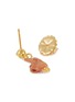 Detail View - Click To Enlarge - VENESSA ARIZAGA - Rhinestone Embellished Gold-Plated Brass Hand Charm Drop Earrings