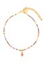 Main View - Click To Enlarge - VENESSA ARIZAGA - ‘PEACE OF MIND’ HAND-PAINTED CHARM GOLD-PLATED METAL NECKLACE
