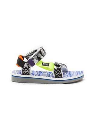 Main View - Click To Enlarge - SUICOKE - X MISSONI DOUBLE BAND FLAT SANDALS