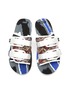 Detail View - Click To Enlarge - SUICOKE - X MISSONI DOUBLE BAND FLAT SANDALS