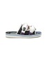 Main View - Click To Enlarge - SUICOKE - X MISSONI DOUBLE BAND FLAT SANDALS