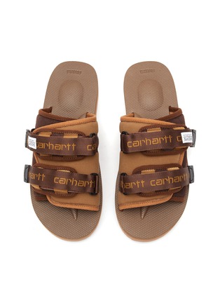 Detail View - Click To Enlarge - SUICOKE - x Carhartt WIP ‘Moto’ Single Band Slides