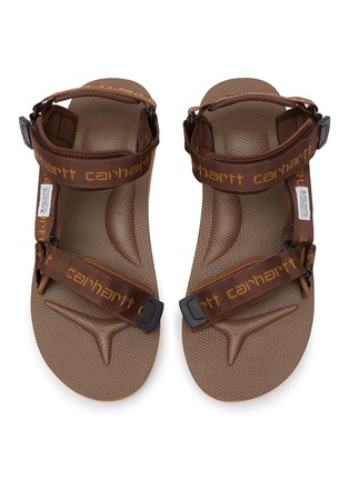 Detail View - Click To Enlarge - SUICOKE - x Carhartt WIP ‘Depa’ Double Band Flat Sandals