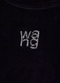 T BY ALEXANDER WANG - Hotfix Rhinestone Logo Velvety Sweatshirt