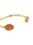 Detail View - Click To Enlarge - GOOSSENS - ‘TALISMAN’ 24K GOLD PLATED CABOCHON CUFF BRACELET