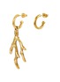 Main View - Click To Enlarge - GOOSSENS - ‘TALISMAN’ 24K GOLD PLATED CORAL EARRINGS