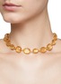 GOOSSENS - ‘CABOCHONS’ 24K GOLD PLATED CRYSTAL SINGLE ROW NECKLACE