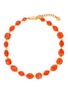 GOOSSENS - ‘CABOCHONS’ 24K GOLD PLATED CRYSTAL SINGLE ROW NECKLACE