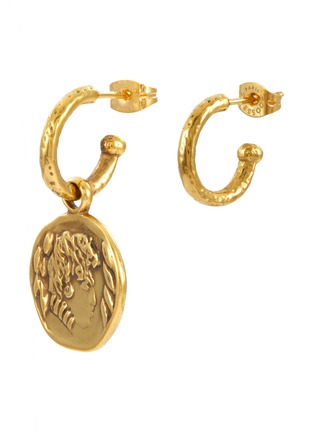 Main View - Click To Enlarge - GOOSSENS - ‘CARTHAGE’ 24K GOLD PLATED ASYMMETRIC EARRINGS